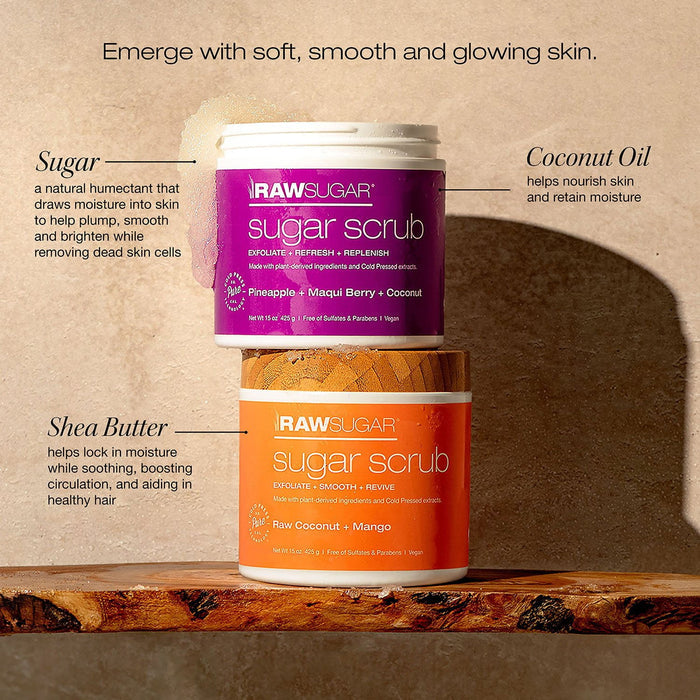 Raw Sugar Exfoliating Scrub Set in Kenya - Natural Body Scrub