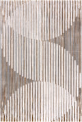 Regal Geometric Washable Beige Rug