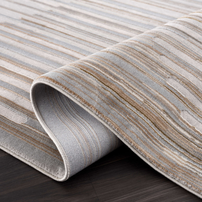 Regal Geometric Washable Beige Rug