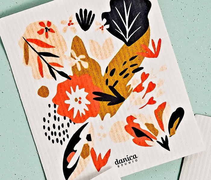 Danica Studio Retro Garden Reusable Swedish Dishcloths Trio - Lollygag