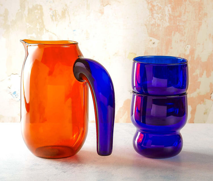 Petite Artisan Borosilicate Carafe & Glass Set - lollygag