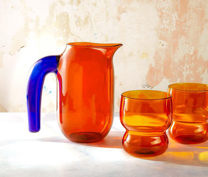Petite Artisan Borosilicate Carafe & Glass Set - lollygag