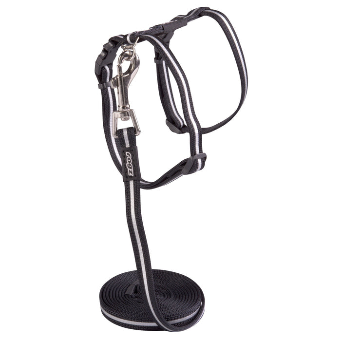 Rogz AlleyCat Small Cat Harness Black-Habitat Pet Supplies