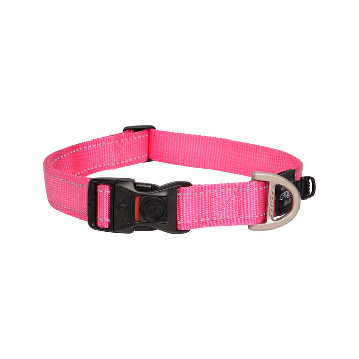 Rogz Classic Extra Large Dog Collar Pink-Habitat Pet Supplies