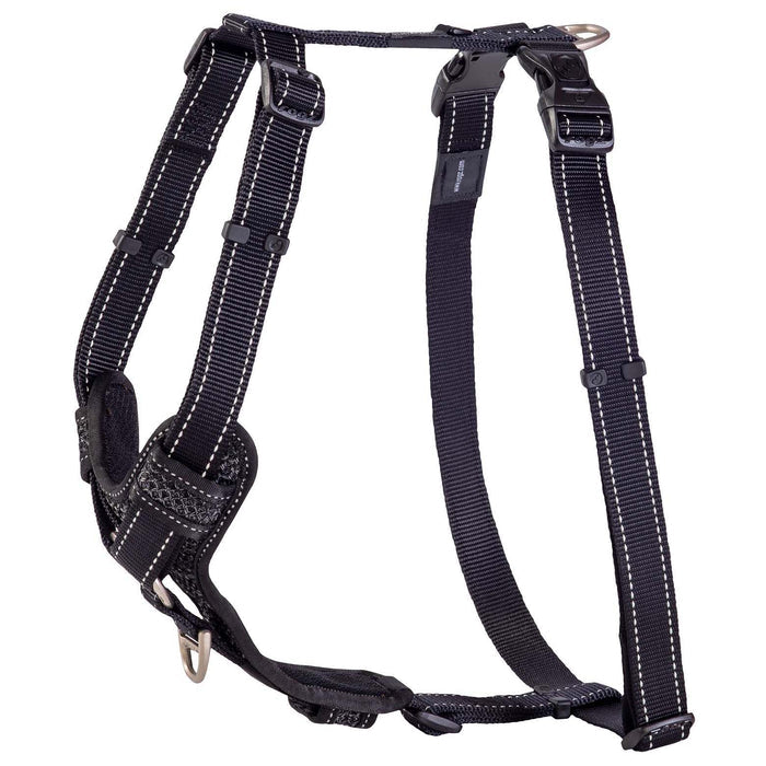Rogz Control Dog Harness Black Extra Large-Habitat Pet Supplies