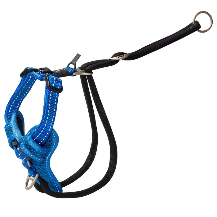 Rogz Control Stop Pull Dog Harness Blue Medium-Habitat Pet Supplies