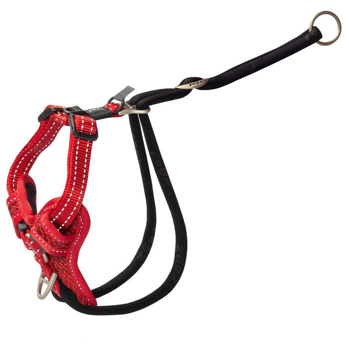 Rogz Control Stop Pull Dog Harness Red Medium-Habitat Pet Supplies
