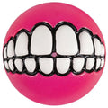 Rogz Grinz Ball Medium Dog Toy Pink-Habitat Pet Supplies