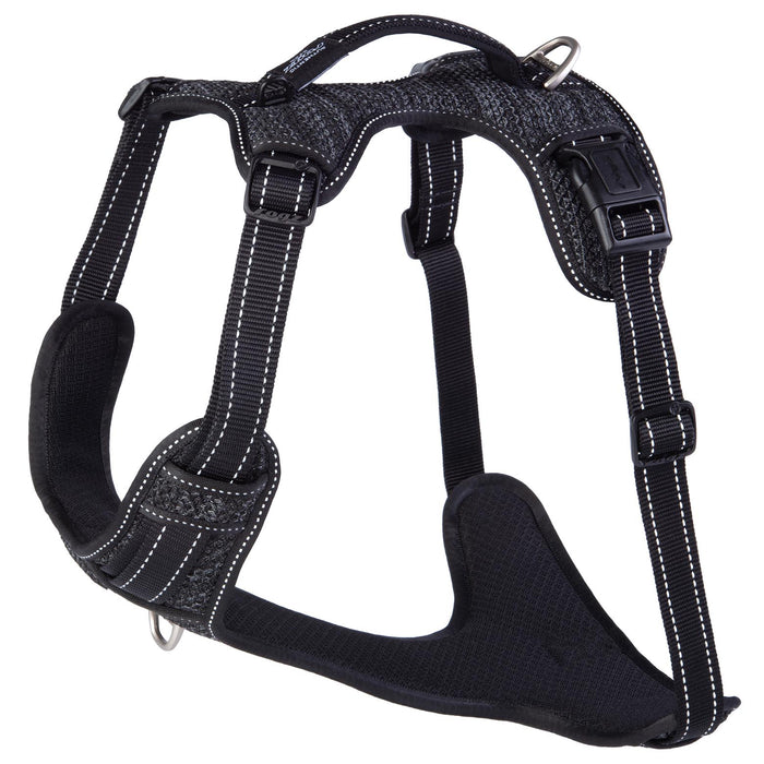 Rogz Specialty Explore Dog Harness Black Extra Large-Habitat Pet Supplies