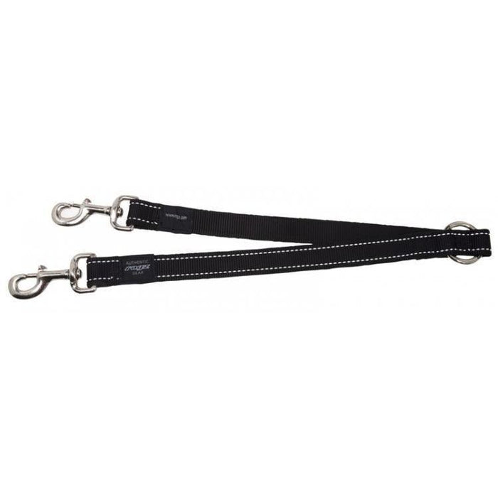 Rogz Specialty Medium Dog Lead Splitter Black-Habitat Pet Supplies