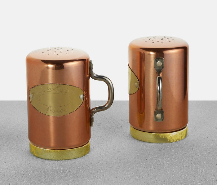 Rustic Farmhouse Copper Salt & Pepper Set