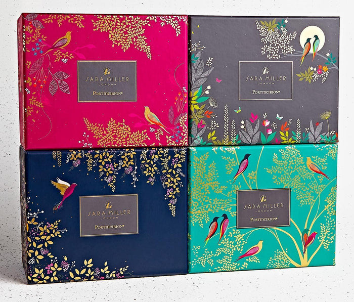 Sara Miller London Chelsea Bird Assorted Color Mug Set - lollygag