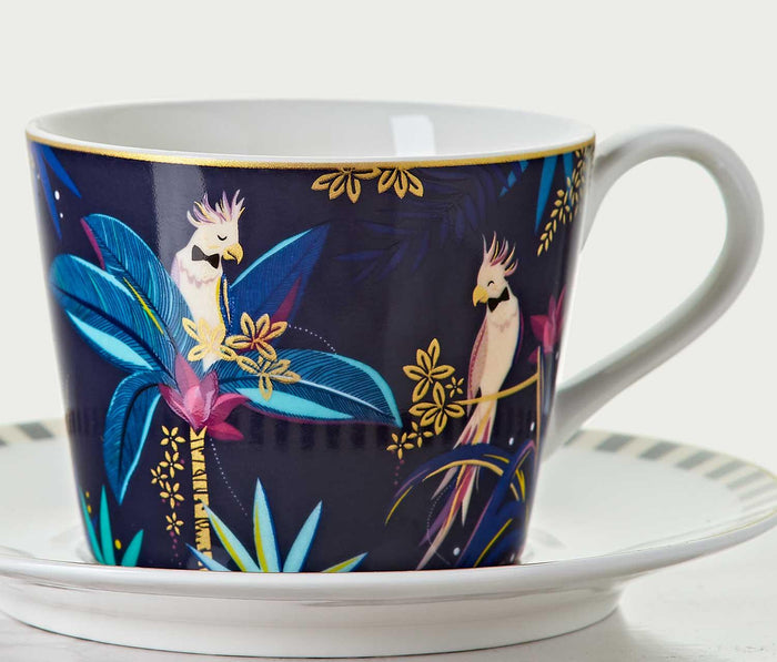 sara miller london Tahiti Teacup and Saucer Set - lollygag
