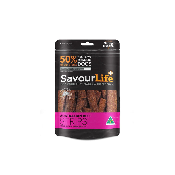 SavourLife Australian Beef Strips Dog Treats 165g-Habitat Pet Supplies