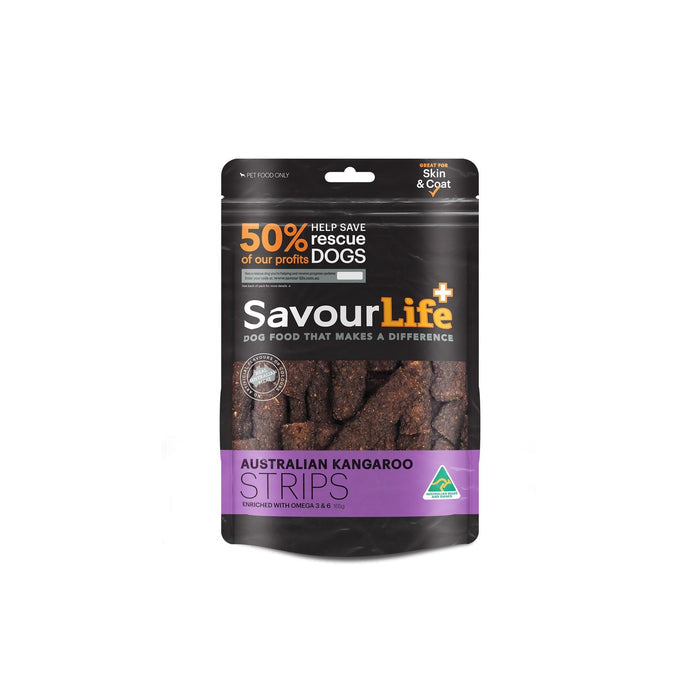 SavourLife Australian Kangaroo Strips Dog Treats 165g-Habitat Pet Supplies
