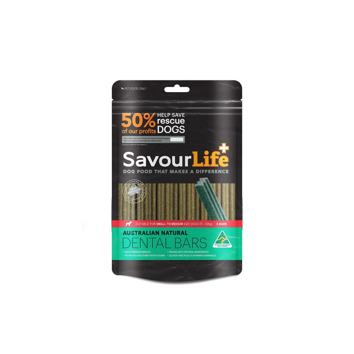 SavourLife Australian Natural Dental Bars Small to Medium Dog Treats-Habitat Pet Supplies