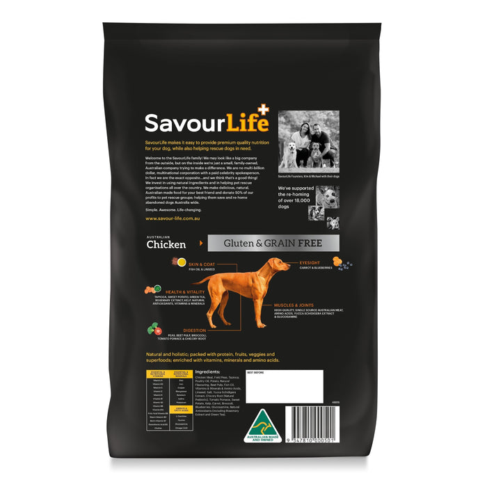 SavourLife Grain Free Dry Dog Food Chicken 2.5kg