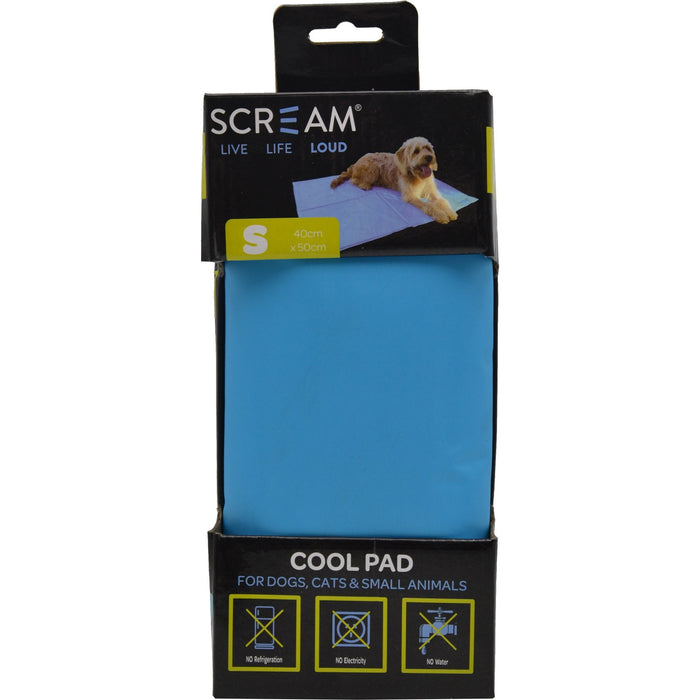 Scream Cool Pad Blue Small-Habitat Pet Supplies