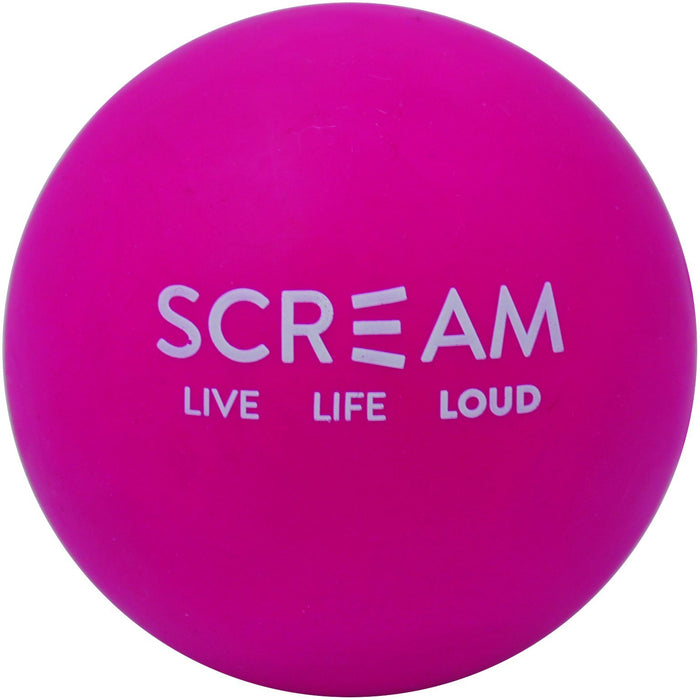 Scream Rubber Ball Pink Dog Toy