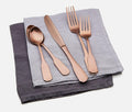 Sedona Hammered Matte Copper 5-Piece Flatware - lollygag