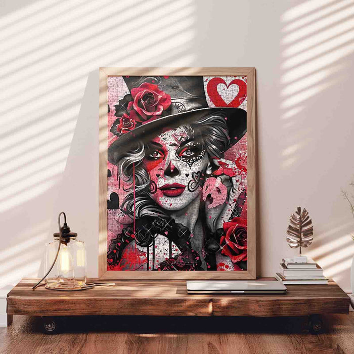 Seductive Rose Mask Beauty Jigsaw Puzzle
