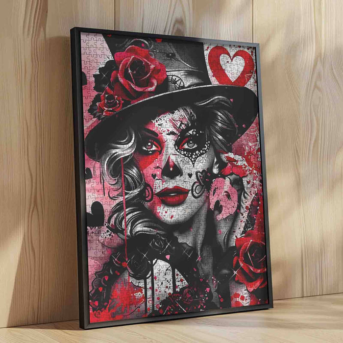Seductive Rose Mask Beauty Jigsaw Puzzle