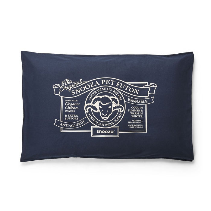 Snooza Organic Pet Futon Blue Dog Bed Mighty