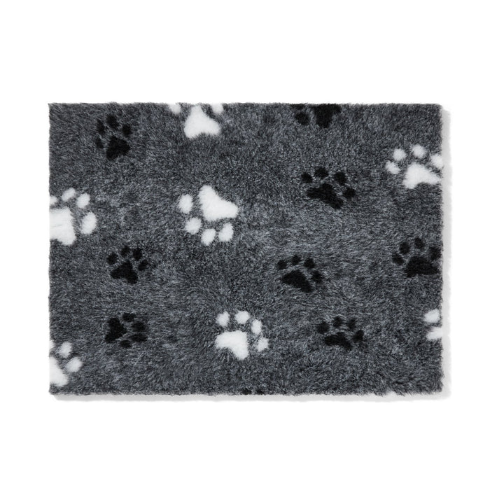 Snooza Stay Dry Mat Grey Paws Dog Bed Medium