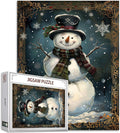 Snowman with Scarf Jigsaw Puzzles