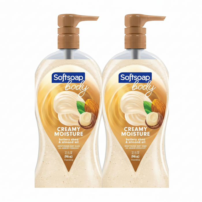 Softsoap Moisturizing Body Wash, Shea & Almond Oil (2-Pack)