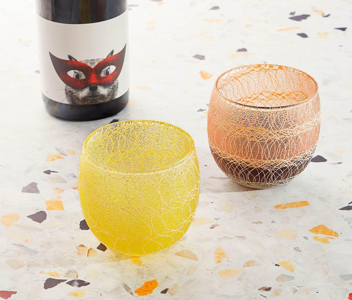 Spaghetti String Roll-Poly Tumblers-Multi Set of 2 - lollygag