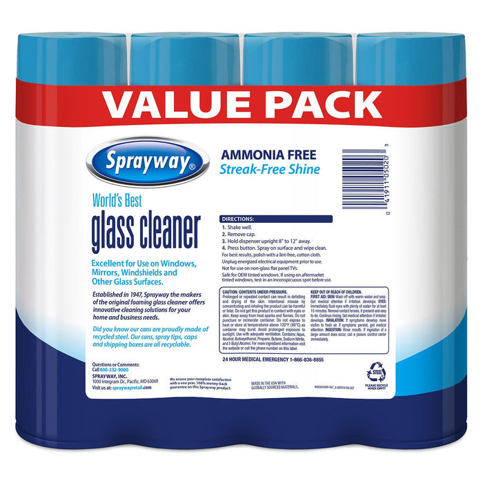 Sprayway Glass Cleaner (4 Pack)