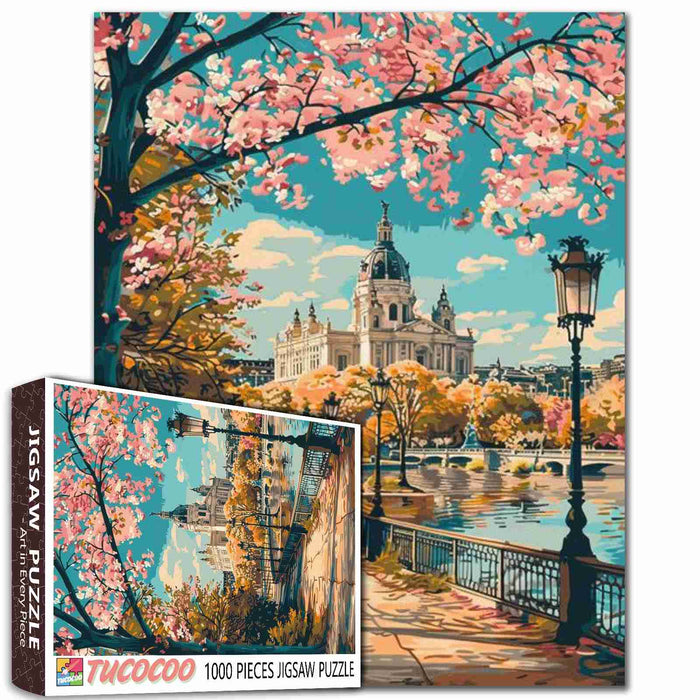 Spring Cathedral Walk Jigsaw Puzzle