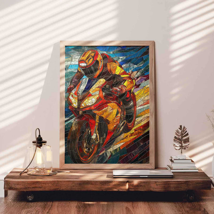 Stained Glass Speedster Jigsaw Puzzle