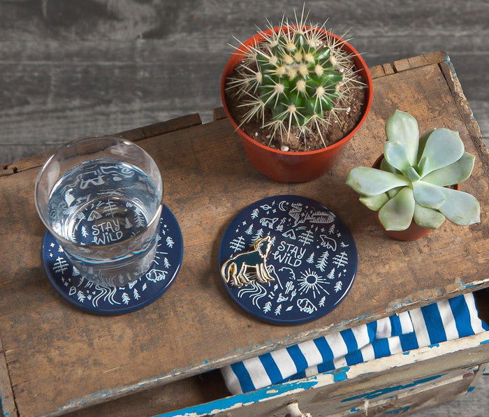 danica studio Illustrated nature round Coasters
