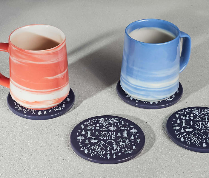 danica studio Illustrated nature round Coasters