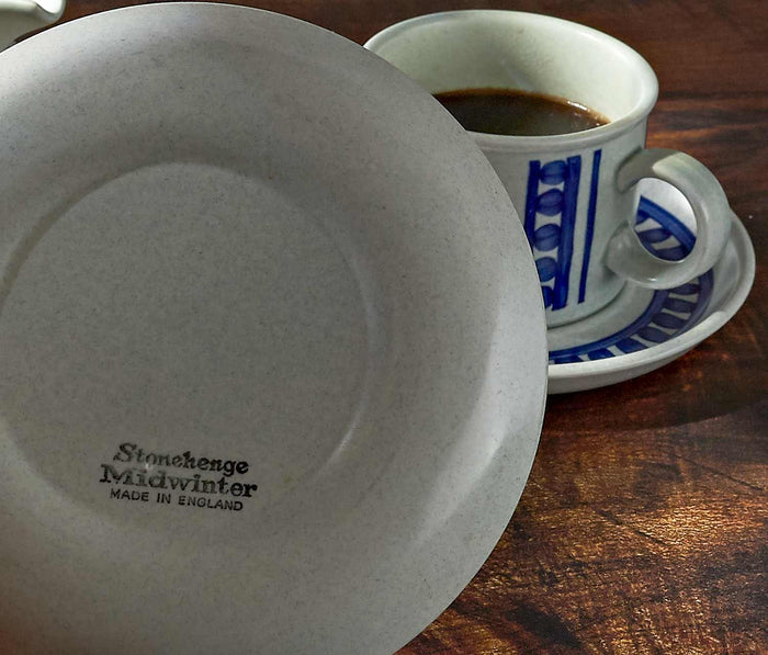 Mid-Century Midwinter Stonehenge Mug & Saucer Set - lollygag