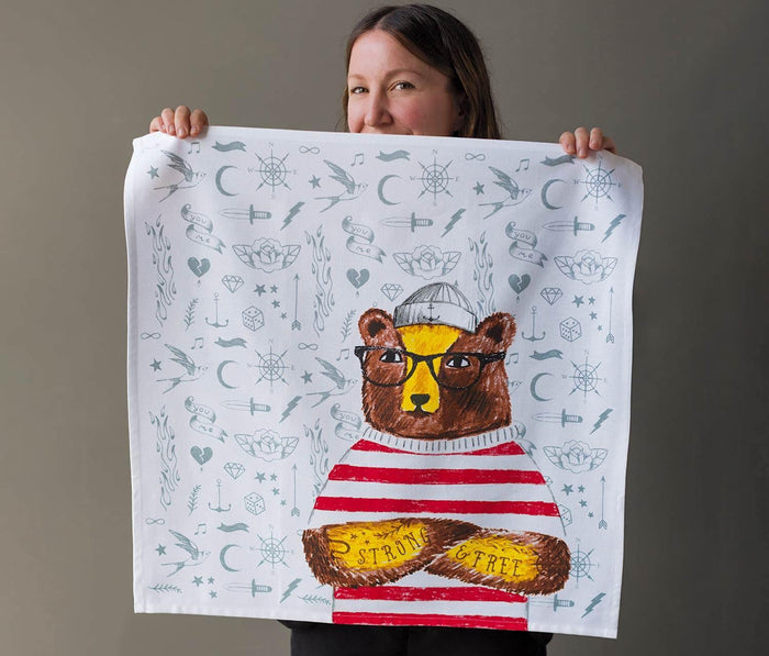 Danica Studio Strong & Free Artisan Kitchen towel - Lollygag