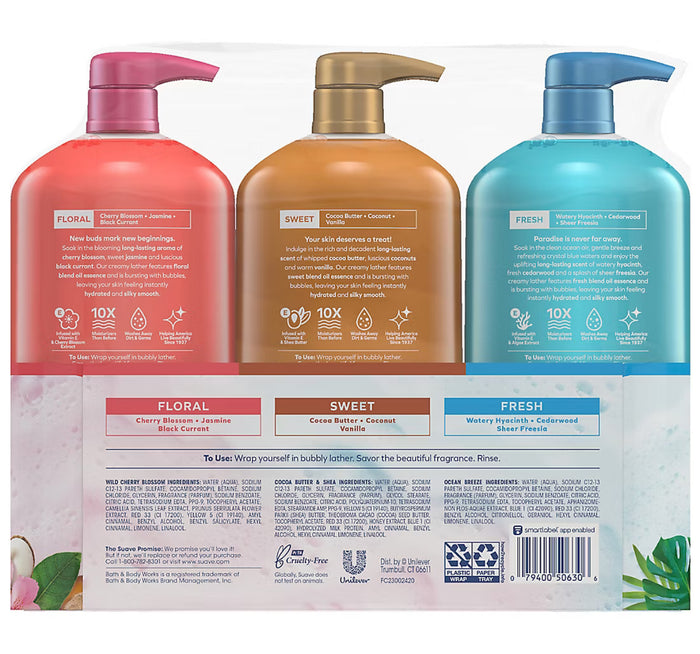 Suave Body Wash in Kenya - Family Value 3 Pack