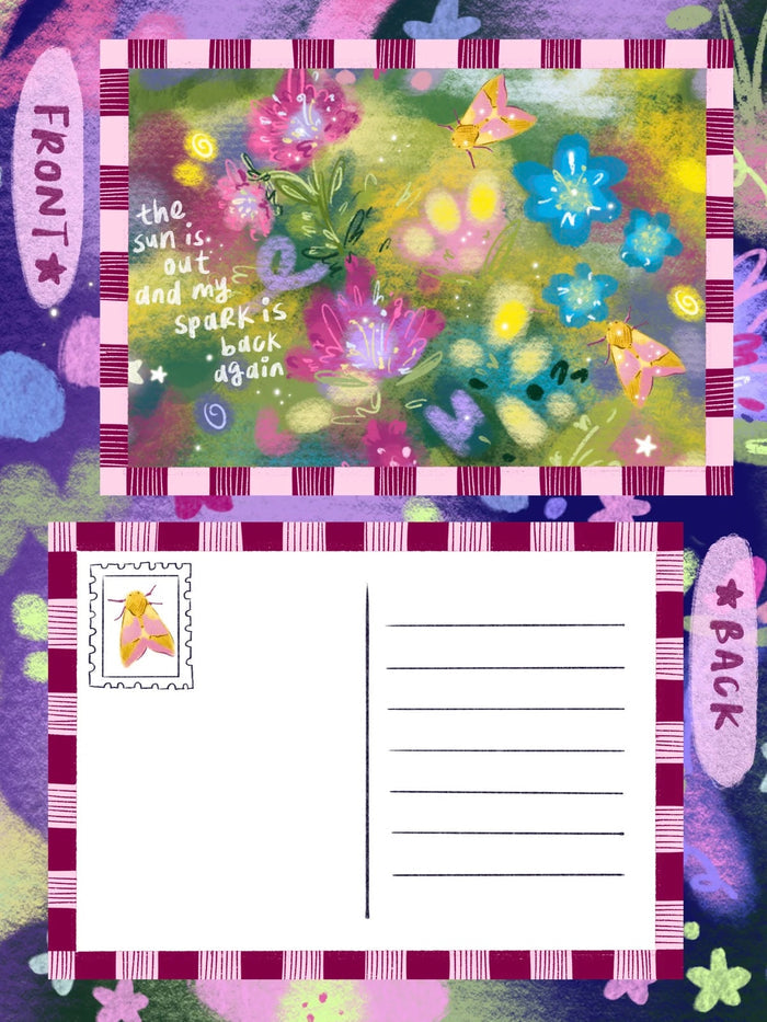 'sun's out' postcard