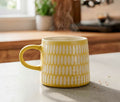 Sunshine Ochre Imprint Mug Set: Danica Studio - Lollygag.co