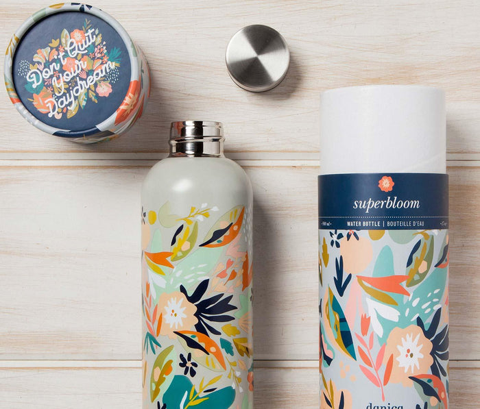 Danica Studio Super Bloom Stainless Steel Reusable Water Bottle