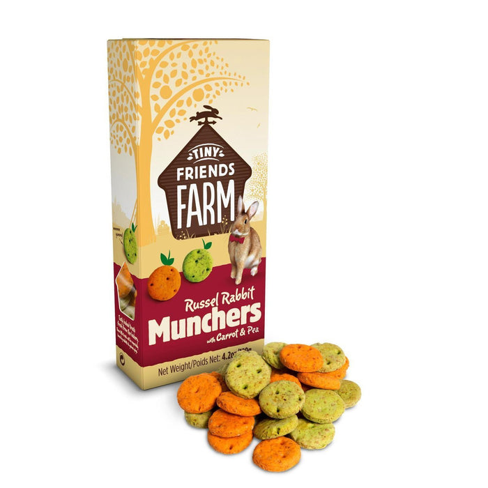 Supreme Tiny Friends Farm Russel Rabbit Munchers Treats 120g-Habitat Pet Supplies