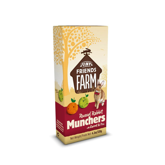 Tiny Friends Farm Russel Rabbit Munchers 120g-Habitat Pet Supplies