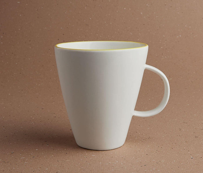 Tableau Yellow Rim Mug Set - Lollygag