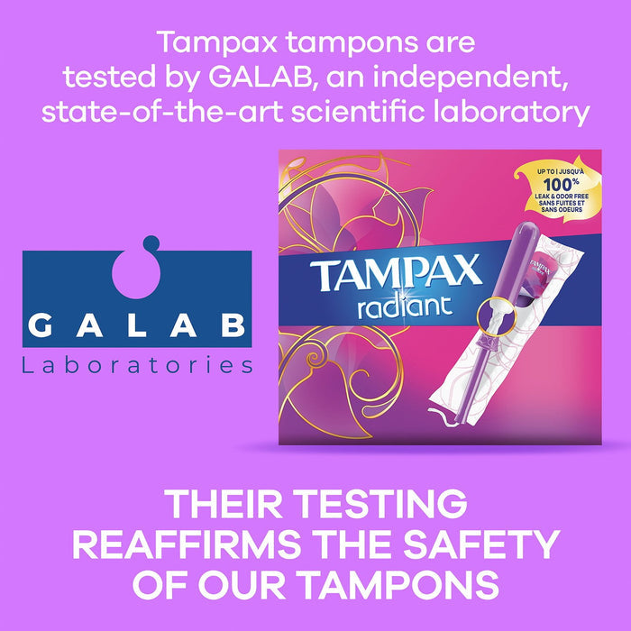 Tampax Radiant Tampons in Kenya - Trio Pack 77 Count