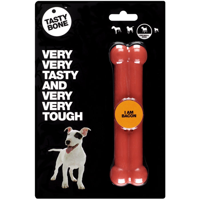 TastyBone Dog Toy Nylon Bacon Medium-Habitat Pet Supplies