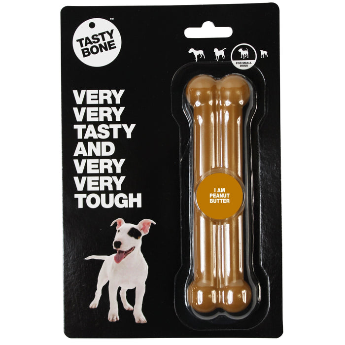 TastyBone Dog Toy Nylon Peanut Butter Medium-Habitat Pet Supplies