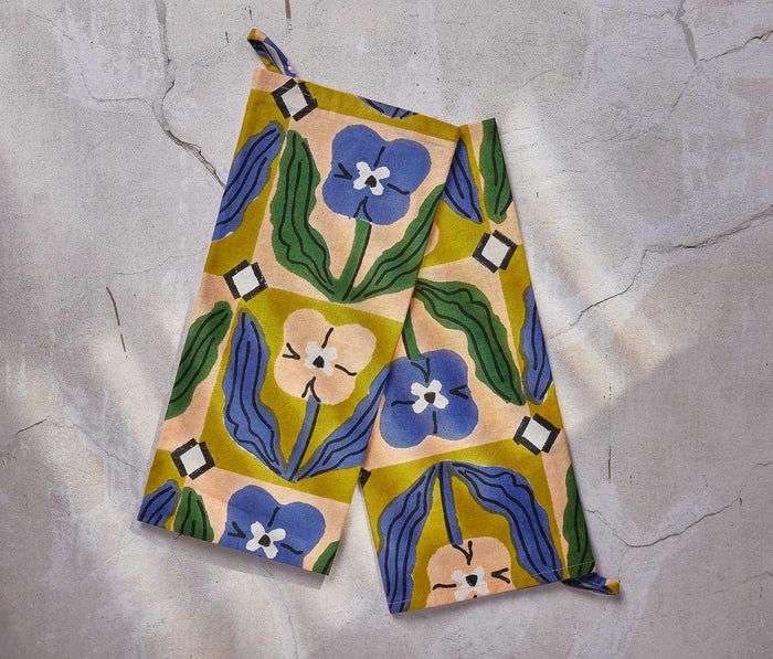 flower Teppi Dishtowel kitchen set- lollygag