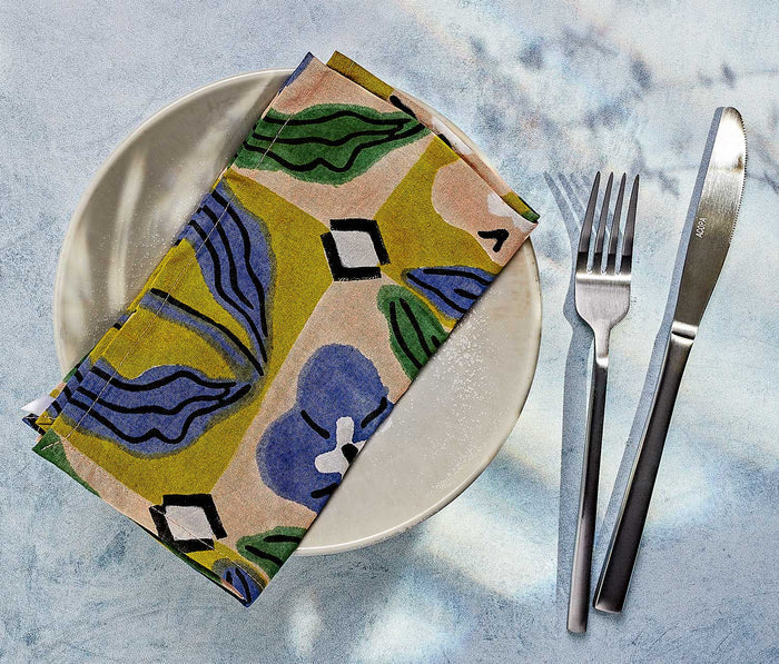 Danica Studio Teppi Block Print Napkins - lollygag